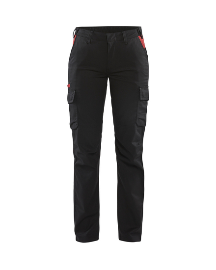 Pantalon industrie stretch 2D Femme Blåkläder 7144 Noir/Rouge Blaklader - 714418329956C