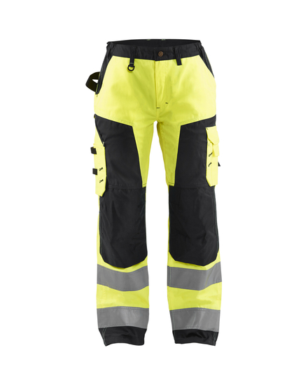 Pantalon artisan haute-visibilité femme Blåkläder 7155 Jaune fluo/Noir Blaklader - 715518113399C