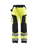 Pantalon artisan haute-visibilité femme Blåkläder 7155 Jaune fluo/Noir Blaklader - 715518113399C