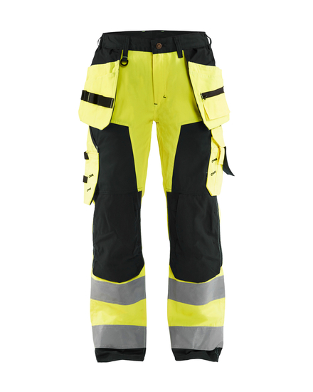 Pantalon artisan haute-visibilité femme Blåkläder 7156 Jaune fluo/Noir Blaklader - 715618113399C