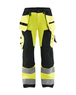 Pantalon artisan haute-visibilité femme Blåkläder 7156 Jaune fluo/Noir Blaklader - 715618113399C