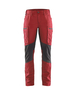 Pantalon maintenance +stretch femme Blåkläder 7159 Rouge/Noir Blaklader - 715918455699C