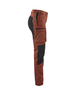 Pantalon maintenance +stretch femme Blåkläder 7159 Rouge brique/Noir Blaklader - 715918455999C