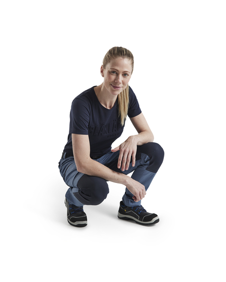 Pantalon maintenance +stretch femme Blåkläder 7159 Bleu guède/Marine foncé Blaklader - 715918458286C