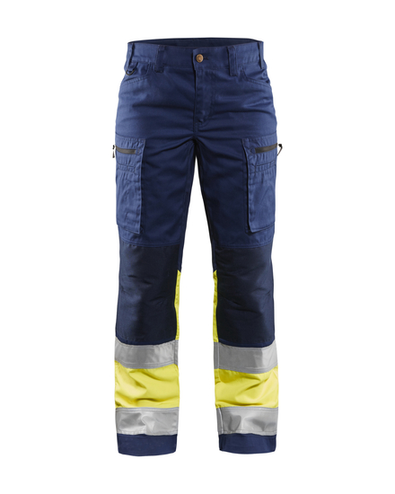 Pantalon +stretch haute-visibilité femme Blåkläder 7161 Marine/Jaune fluo Blaklader - 716118118933C