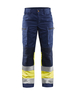 Pantalon +stretch haute-visibilité femme Blåkläder 7161 Marine/Jaune fluo Blaklader - 716118118933C