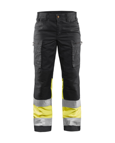 Pantalon +stretch haute-visibilité femme Blåkläder 7161 Noir/Jaune fluo Blaklader - 716118119933C