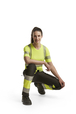 Pantalon +stretch haute-visibilité femme Blåkläder 7161 Noir/Jaune fluo Blaklader - 716118119933C