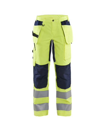 Pantalon +stretch haute-visibilité femme Blåkläder 7163 Jaune fluo/Marine Blaklader - 716318113389C