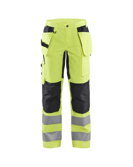Pantalon +stretch haute-visibilité femme Blåkläder 7163 Jaune fluo/Noir Blaklader - 716318113399C