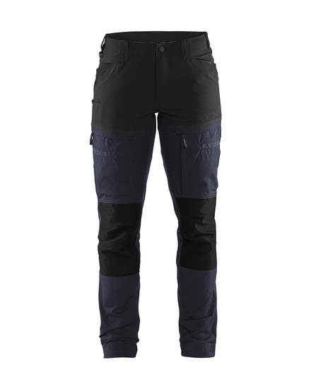 Pantalon maintenance +stretch femme Blåkläder 7166 Marine foncé/Noir Blaklader - 716618458699C