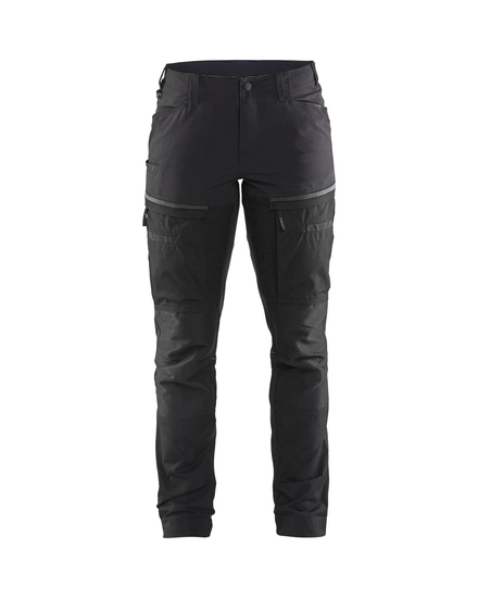 Pantalon maintenance +stretch femme Blåkläder 7166 Noir/Gris foncé Blaklader - 716618459998C