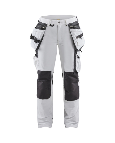 Pantalon peintre stretch 4D femme Blåkläder 7179 Blanc/Gris foncé Blaklader - 717916451098C