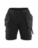 Short artisan stretch 4D femme Blåkläder 7183 Noir/Gris foncé Blaklader - 718316459998C