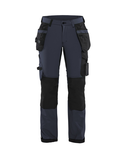 Pantalon artisan stretch 4D femme Blåkläder 7192 Marine foncé/Noir Blaklader - 719216458699C