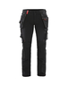 Pantalon artisan stretch 4D femme Blåkläder 7192 Noir/Rouge Blaklader - 719216459956C