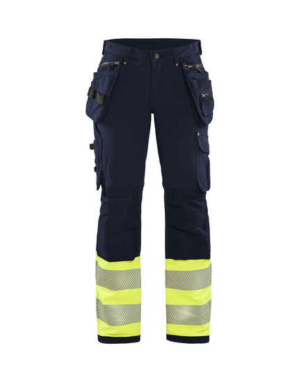 Pantalon stretch 4D haute-visibilité femme Blåkläder 7193 Marine/Jaune fluo Blaklader - 719316428933C