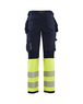 Pantalon stretch 4D haute-visibilité femme Blåkläder 7193 Marine/Jaune fluo Blaklader - 719316428933C