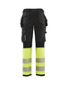 Pantalon stretch 4D haute-visibilité femme Blåkläder 7193 Noir/Jaune fluo Blaklader - 719316429933C