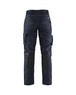 Pantalon maintenance +stretch femme Blåkläder 7195 Marine foncé/Noir Blaklader - 719513308699C
