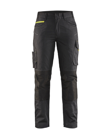 Pantalon maintenance +stretch femme Blåkläder 7195 Noir/Jaune fluo Blaklader - 719513309933C