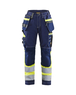 Pantalon haute-visibilité Stretch Femme Blåkläder 7196 Marine/Jaune fluo Blaklader - 719613708833C