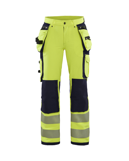 Pantalon stretch 4D haute-visibilité femme Blåkläder 7197 Jaune fluo/Marine Blaklader - 719716423389C