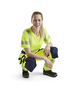 Pantalon stretch 4D haute-visibilité femme Blåkläder 7197 Jaune fluo/Marine Blaklader - 719716423389C