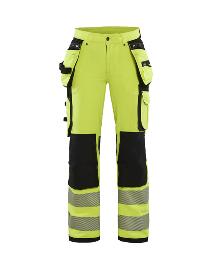 Pantalon stretch 4D haute-visibilité femme Blåkläder 7197 Jaune fluo/Noir Blaklader - 719716423399C
