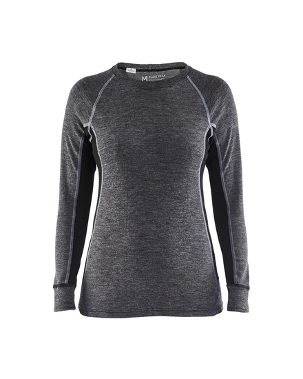 Haut de sous-vêtements WARM femme Blåkläder 7200 Gris moyen/Noir Blaklader - 720017329699