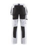 Pantalon peintre +stretch femme Blåkläder 7910 Blanc/Noir Blaklader - 791010001099C