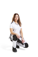 Pantalon peintre +stretch femme Blåkläder 7910 Blanc/Noir Blaklader - 791010001099C