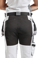 Pantalon peintre +stretch femme Blåkläder 7910 Blanc/Noir Blaklader - 791010001099C