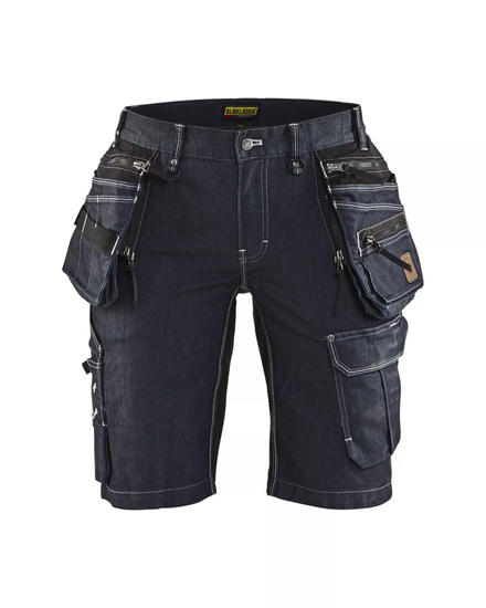 Short X1900 artisan denim stretch 2D femme Blåkläder 7992 Marine/Noir Blaklader - 799211418999C