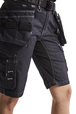 Short X1900 artisan denim stretch 2D femme Blåkläder 7992 Marine/Noir Blaklader - 799211418999C