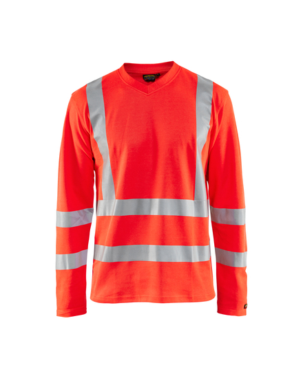 T-shirt manches longues haute-visibilité anti-UV Blåkläder 8948 Rouge fluo Blaklader - 894810705500