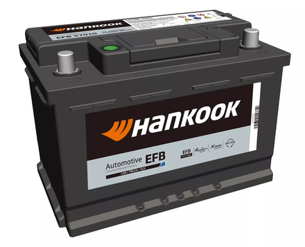 BATTERIE 12V 70Ah 760A 277X174X190 - HANKOOK - EFB 57030