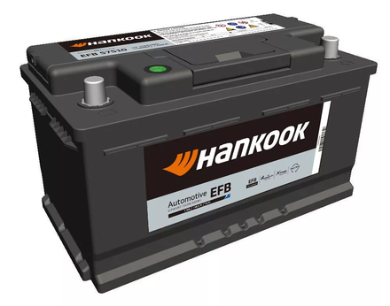 BATTERIE 12V 75Ah 730A 315X174X175 - HANKOOK - EFB 57530