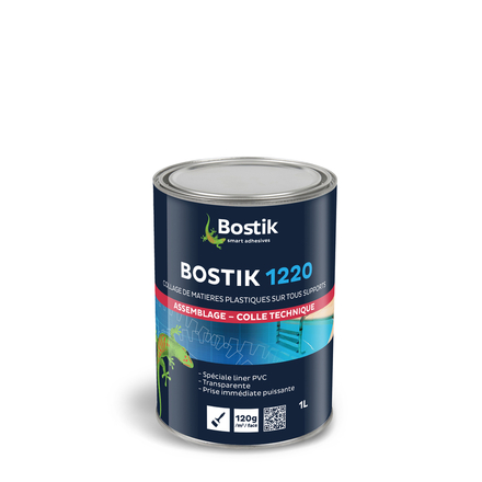 Colle néoprène liquide 1220 - Tansparente 1L - Lot de 6 - BOSTIK - 30503012