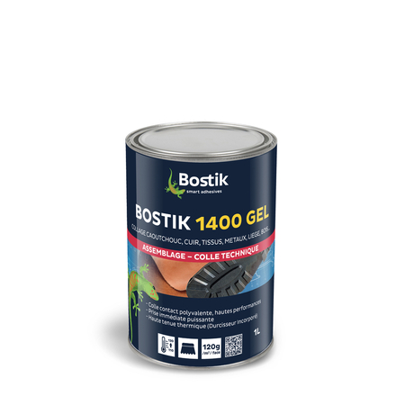 Colle contact néoprène GEL 1400 - Tansparente 5L - BOSTIK - 30504073