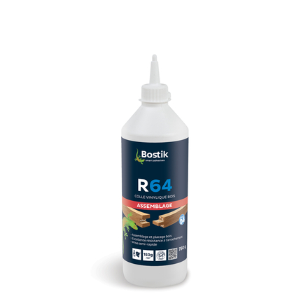 Colle bois R64 - Blanc - 750gr - Lot de 12 - BOSTIK - 30604657
