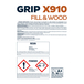 Primaire spéciaux Grip X910 Fill & wood - Poudre + adjuvant liquide - Kit de 14,5kg - BOSTIK - 30615726