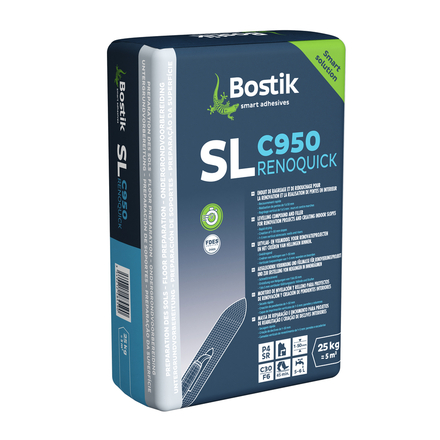 Ragréage pour réalisation de pentes SL C950 Renoquick - Gris 10kg - Lot de 2 - BOSTIK - 30618310