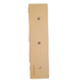 Contre lame de godet centrale reversible 3 trous en 1 1/4