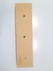 Contre lame de godet centrale reversible 3 trous en 1 1/4