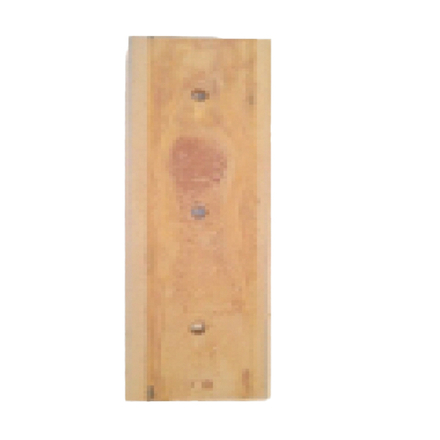 Contre lame de godet centrale reversible 3 trous en 1