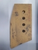 Contre lame de godet coin gauche reversible 4 trous en 3/4