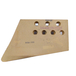 Contre lame de godet coin droit reversible 7 trous en 1