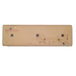 Contre lame de godet centrale reversible 3 trous en 1 1/4