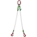 Élingue 2 brins synthétique COBALTIX A18 AF 3M avec 2 crochets de sécurité CS - WEC183